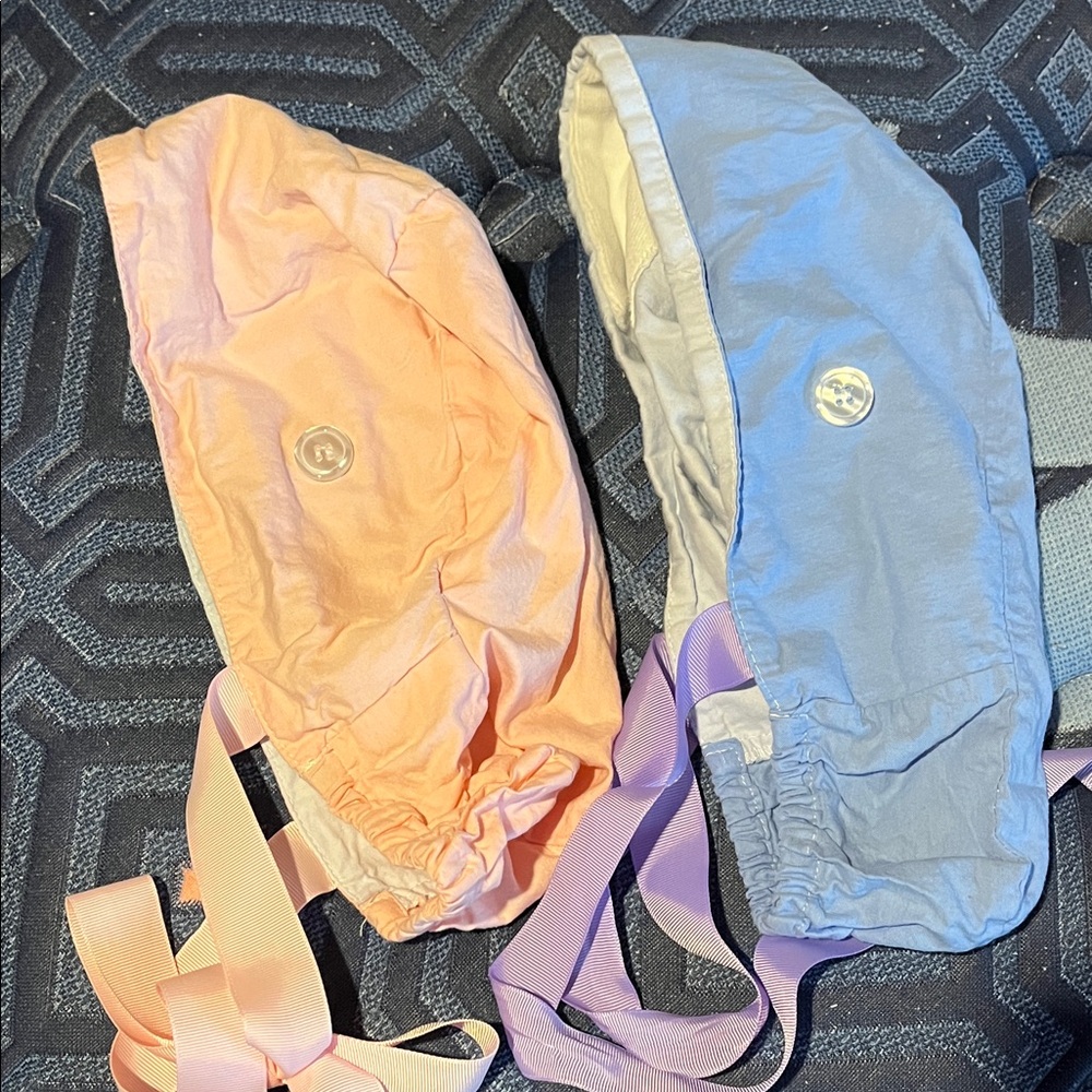 Scrub Caps  Set - Pink and Light Blue
